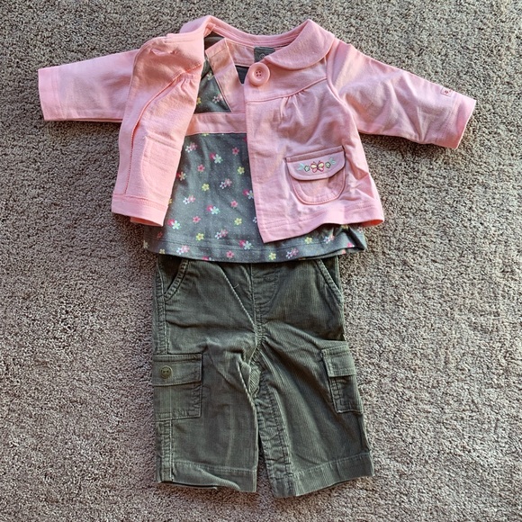 🎉 BABY SPROCKETS Jacket, Top & Corduroy Pants Set, size 3-6mo - Picture 3 of 7